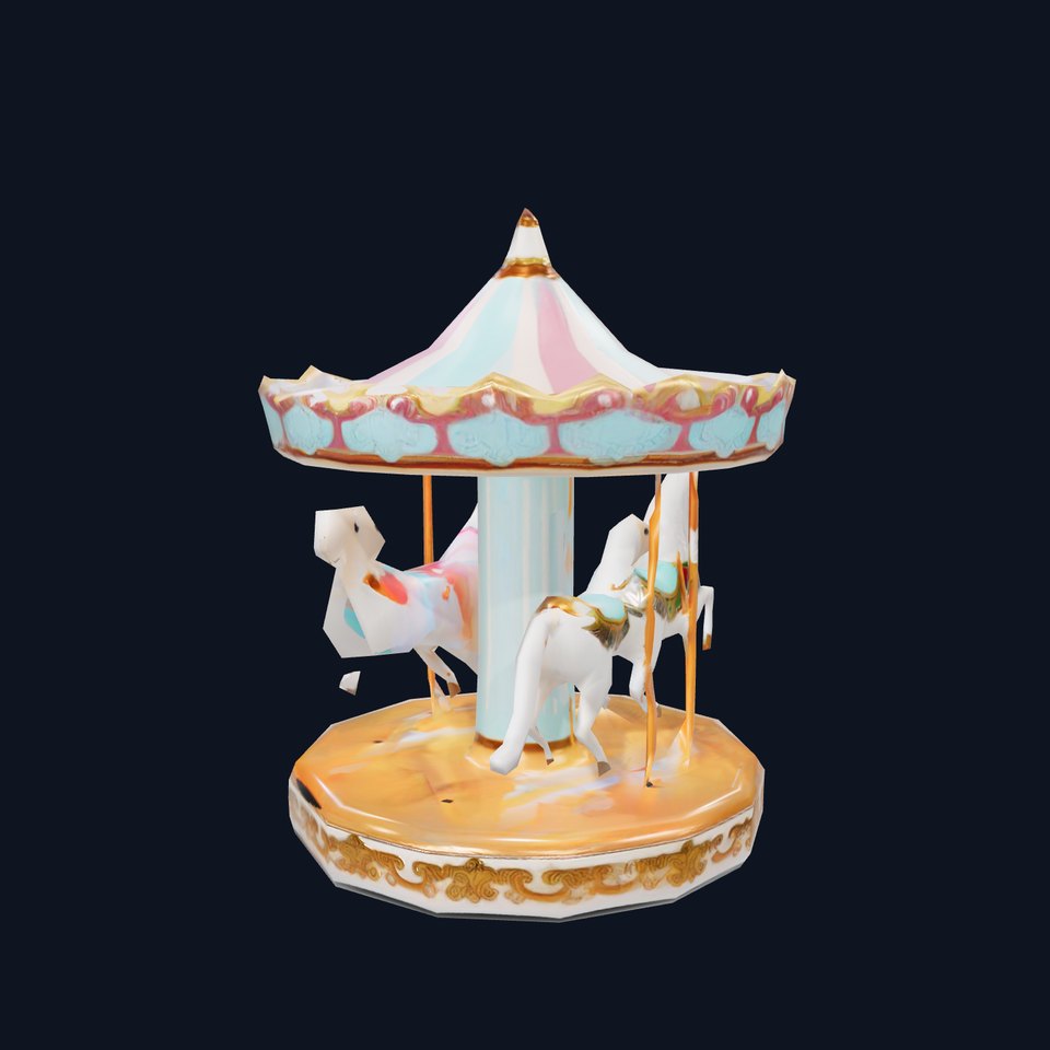 Vintage Carousel model pack